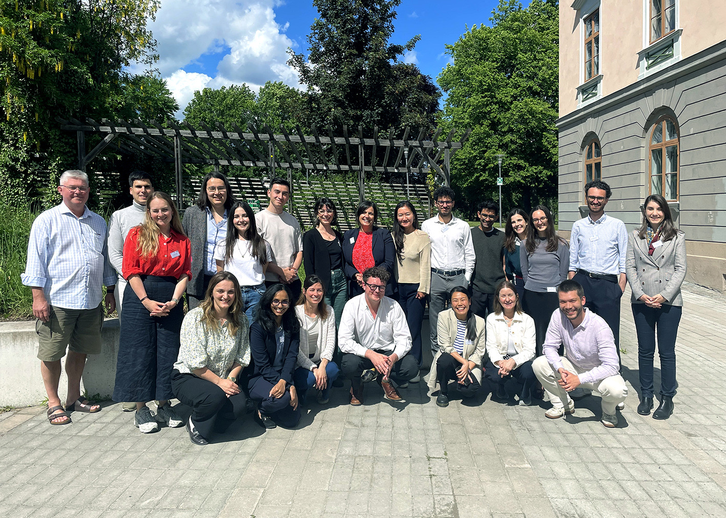 The 2026 NetSec Summer School cohort with faculty outside Stockholm University.