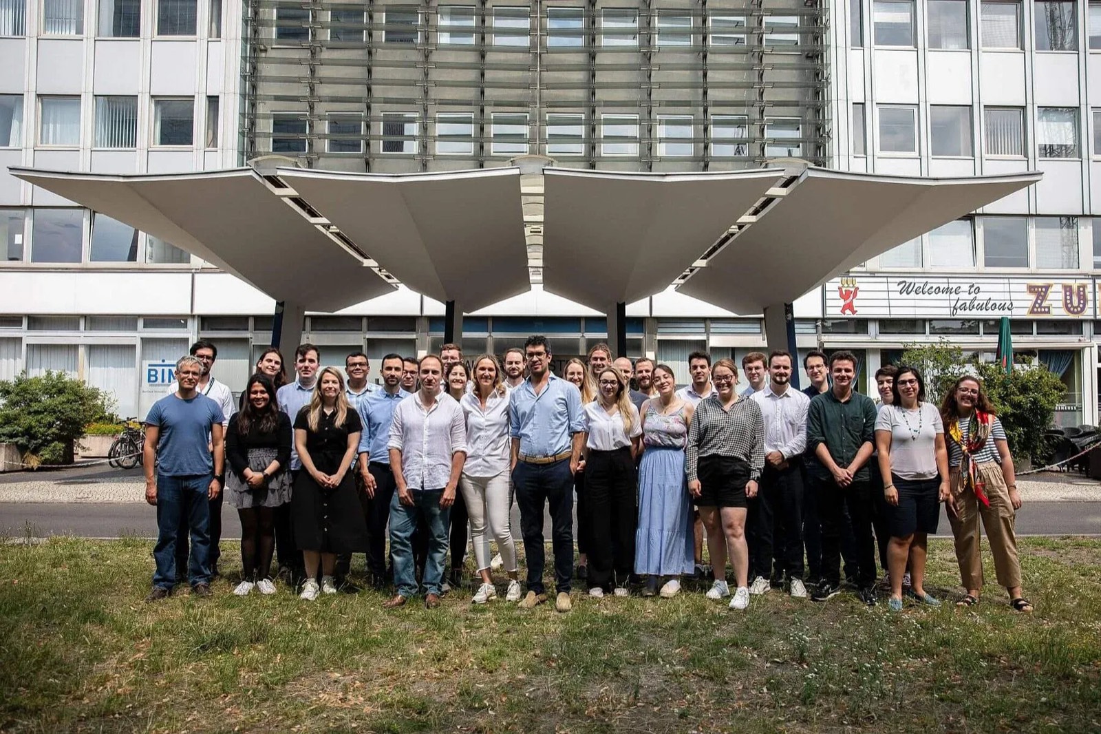Euro-SWAMOS participants gathered outdoors in Berlin.